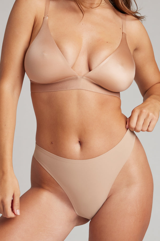 Base High Thong in Buff (Pack)