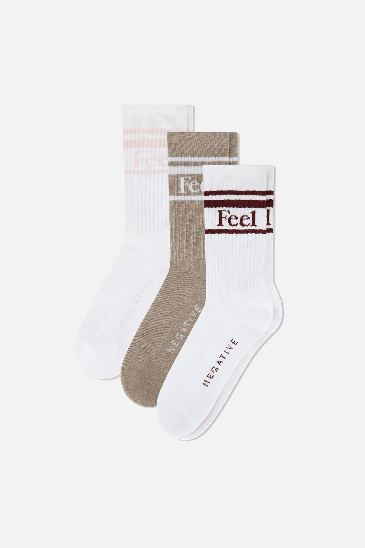 Feel Good Varsity Sock in Ambient (Pack)