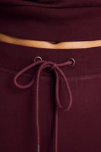 Club Crop Pant in Garnet