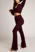 Club Flare Pant in Garnet