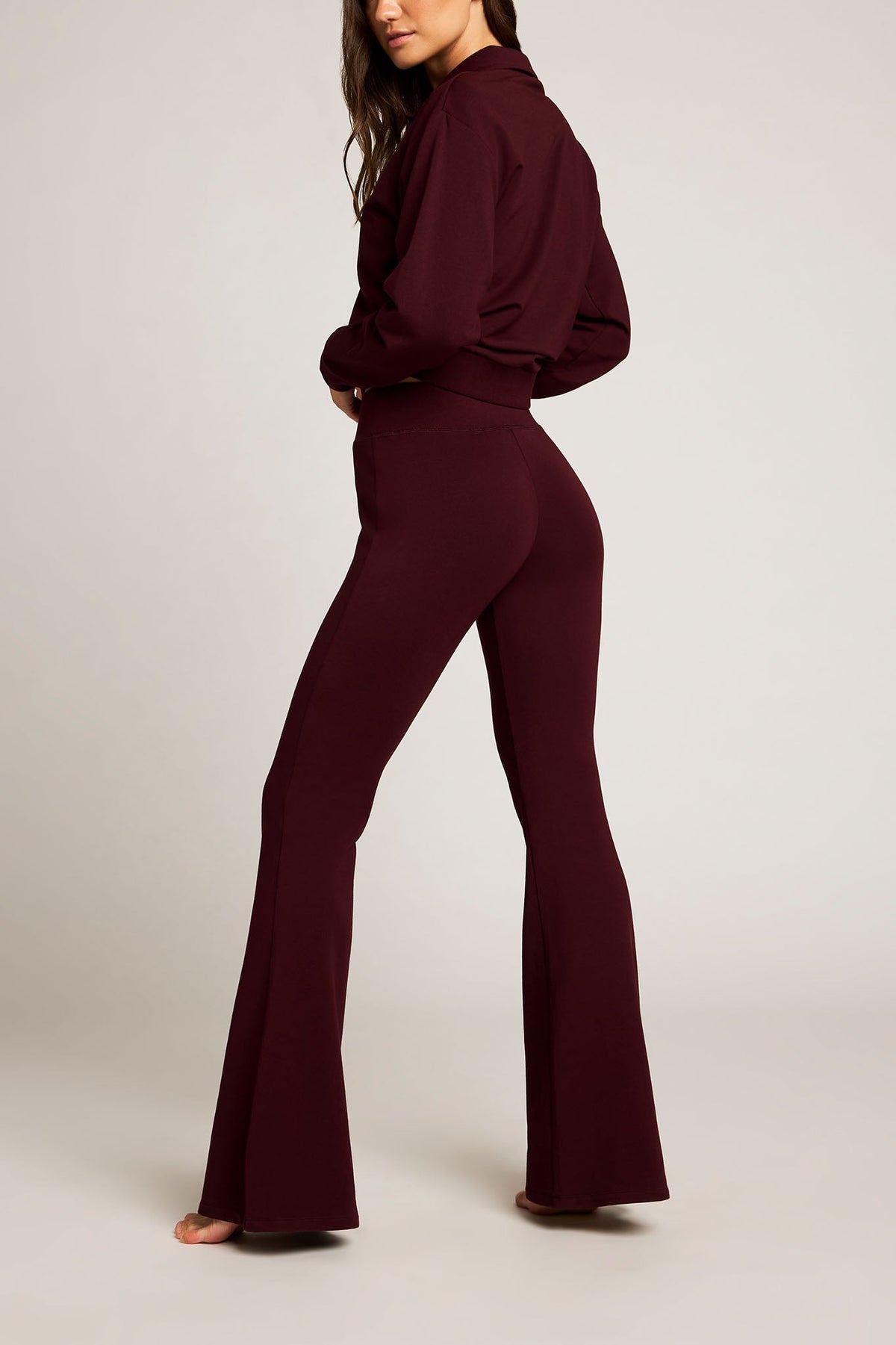 Club Flare Pant in Garnet
