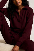 Club Pullover in Garnet