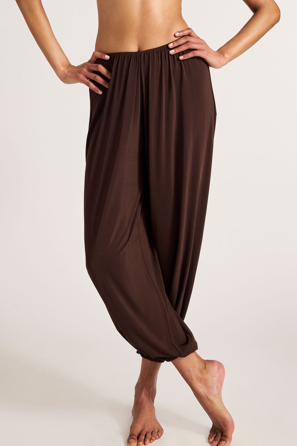 Slink Draped Pant in Espresso