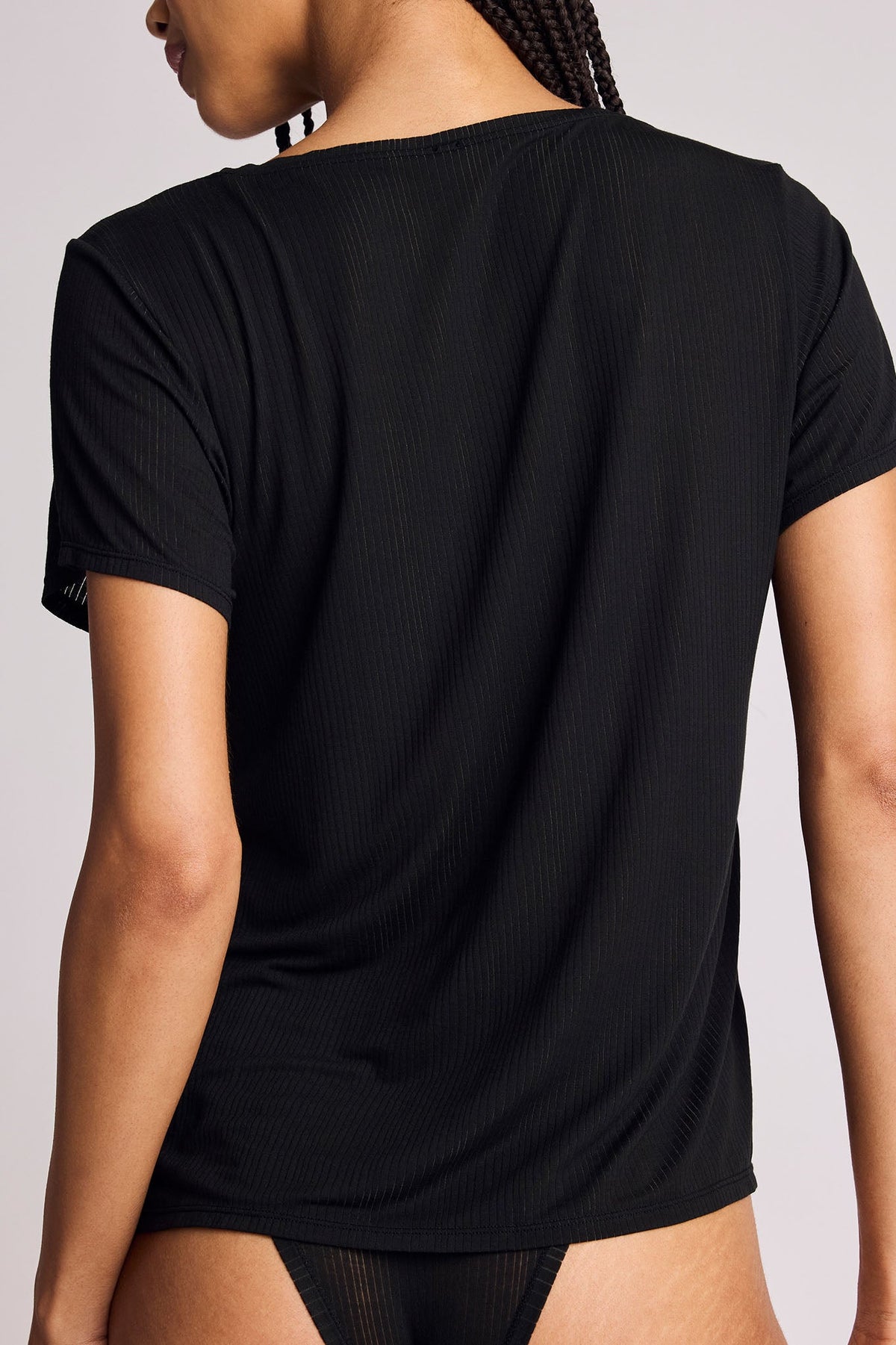 Whipped Boyfriend V Tee in Black