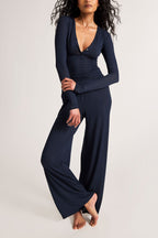 Whipped Track Pant in Navy